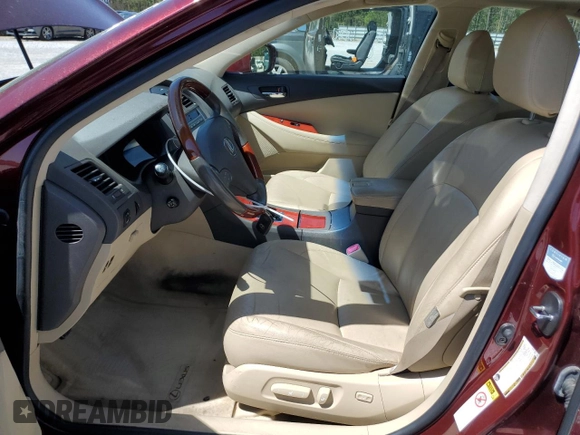 2007 Lexus ES 330 with VIN JTHBJ46G272152506, listed as a Copart auction lot 52325285 with 103,744 mi miles and Salvage Title. Bid and sale history available at DreamBid. Image 7.