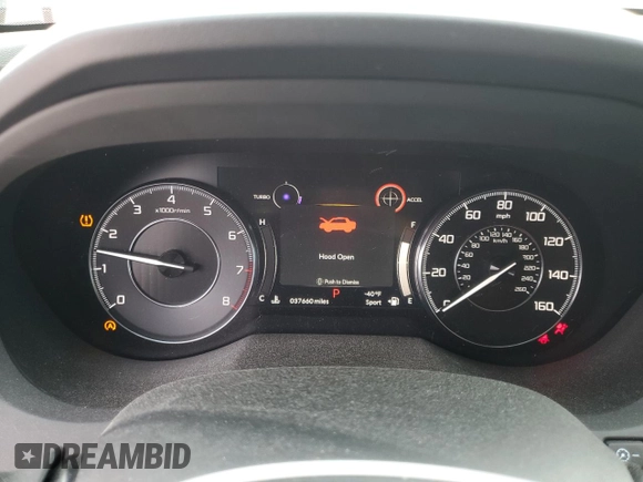 2020 Acura RDX w/Technology Pkg with VIN 5J8TC1H58LL003212, listed as a Copart auction lot 43261514 with 37,660 mi miles. Bid and sale history available at carsss.com. Image 9.