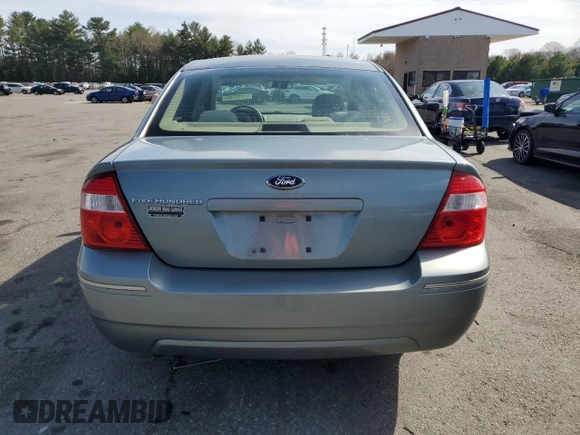 2005 Ford Five Hundred SE z VIN 1FAFP23185G157074, wystawiony jako Copart lot #54209285 z przebiegiem 195 519 mil mil oraz Szkody całkowita. Historia ofert i sprzedaży dostępna na DreamBid. Obrazek 6.