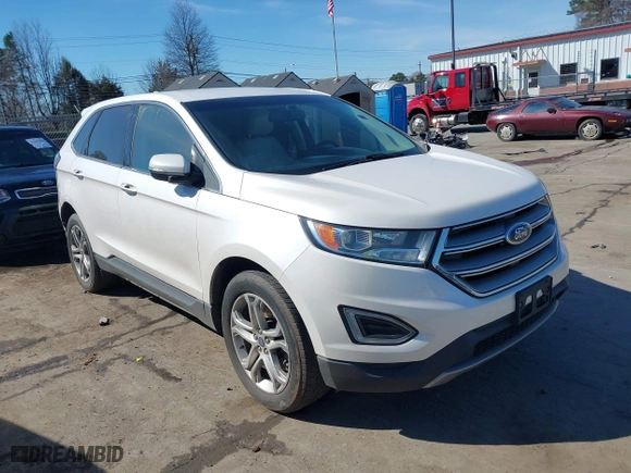 2017 Ford Edge Titanium with VIN 2FMPK3K83HBC58497, listed as a IAAI auction lot 41564810 with 167,711 mi miles. Bid and sale history available at carsss.com. Image 1.