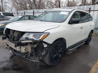 2017 Nissan Pathfinder S with VIN 5N1DR2MM6HC660212, listed as a IAAI auction lot 41905628 with 123,669 mi miles. Bid and sale history available at carsss.com. Image 20.