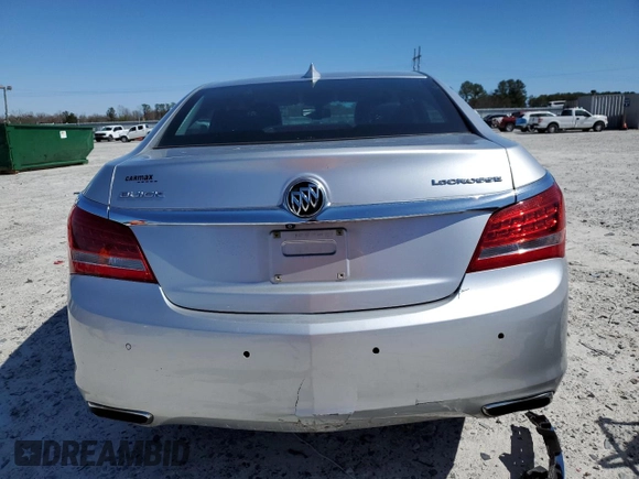 2016 Buick LaCrosse Leather with VIN 1G4GB5G36GF172347, listed as a Copart auction lot 49413675 with 113,567 mi miles and Salvage Title. Bid and sale history available at DreamBid. Image 6.