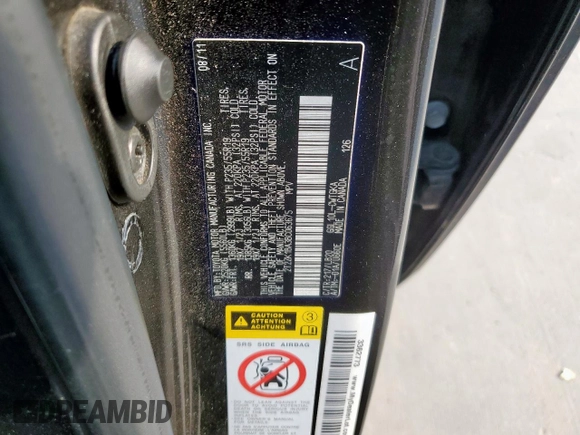 2011 Lexus RX 350 with VIN 2T2ZK1BA3BC063675, listed as a Copart auction lot 57268195 with 130,554 mi miles and Salvage title. Bid and sale history available at DreamBid. Image 12.