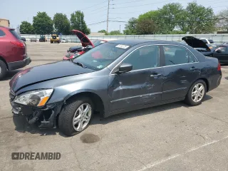 2006 Honda Accord LX SE z VIN 1HGCM56326A017435, wystawiony jako Copart lot #59180725 z przebiegiem 214 687 mil mil oraz Szkoda całkowita • Salvage title. Historia ofert i sprzedaży dostępna na DreamBid. Obrazek 1.