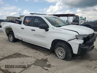 2020 Chevrolet Silverado 1500 Work Truck with VIN 1GCRWAEHXLZ211197, listed as a Copart auction lot 54331165 with Not Provided miles and Salvage Title. Bid and sale history available at DreamBid. Image 4.