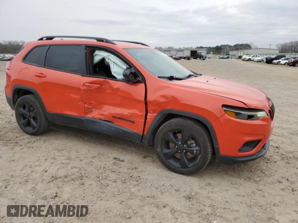 2021 Jeep Cherokee Altitude with VIN 1C4PJLLBXMD155633, listed as a Copart auction lot 47497305 with 78,584 mi miles and Salvage Title. Bid and sale history available at carsss.com. Image 4.