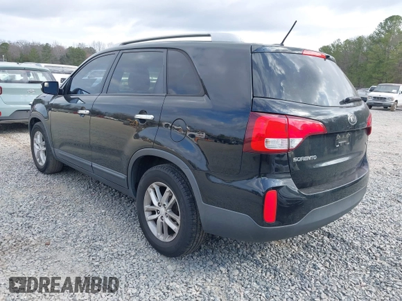 2014 Kia Sorento LX with VIN 5XYKT3A67EG497120, listed as a IAAI auction lot 41706312 with 179,952 mi miles. Bid and sale history available at carsss.com. Image 3.