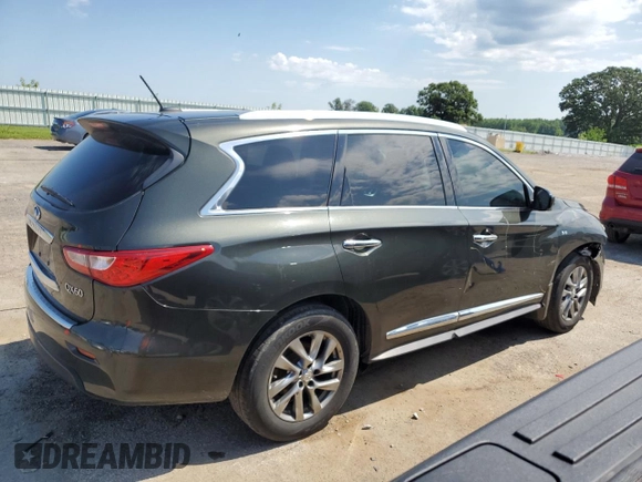2014 Infiniti QX60 with VIN 5N1AL0MM1EC516362, listed as a Copart auction lot 62990775 with 171,491 mi miles and Clean title. Bid and sale history available at DreamBid. Image 3.