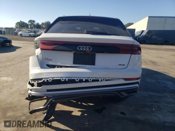 2023 Audi Q8 Premium Plus with VIN WA1EVBF13PD016600, listed as a Copart auction lot 72583044 with 31,983 mi miles and Salvage title. Bid and sale history available at DreamBid. Image 6.