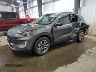 2021 Ford Escape SEL Hybrid z VIN 1FMCU9CZ5MUA11764, wystawiony jako Copart lot #43969335 z przebiegiem 46 449 mil mil oraz Szkoda całkowita • Salvage title. Historia ofert i sprzedaży dostępna na DreamBid. Obrazek 1.