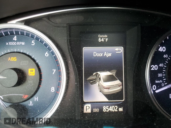 2016 Toyota Camry XLE with VIN 4T4BF1FK2GR539374, listed as a Copart auction lot 52976485 with 85,402 mi miles and Salvage Title. Bid and sale history available at DreamBid. Image 9.