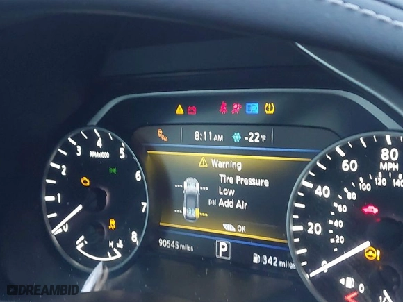 2015 Nissan Murano Platinum with VIN 5N1AZ2MH8FN240782, listed as a IAAI auction lot 41363946 with 90,545 mi miles. Bid and sale history available at carsss.com. Image 7.