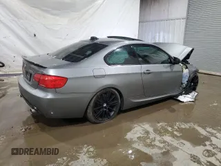 2012 BMW 3 Series 335i with VIN WBAKG7C52CE802607, listed as a Copart auction lot 82833794 with 0 mi miles and Salvage Title. Bid and sale history available at carsss.com. Image 3.