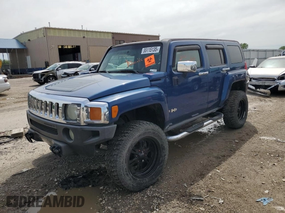 2006 Hummer H3 with VIN 5GTDN136468176500, listed as a Copart auction lot 55115135 with Not Provided miles and Salvage Title. Bid and sale history available at DreamBid. Image 1.
