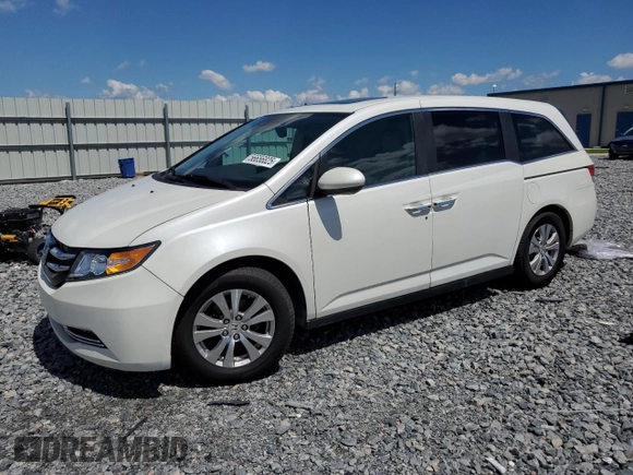 2014 Honda Odyssey EX-L with VIN 5FNRL5H63EB101062, listed as a Copart auction lot 56656825 with 183,871 mi miles and Salvage title. Bid and sale history available at DreamBid. Image 1.