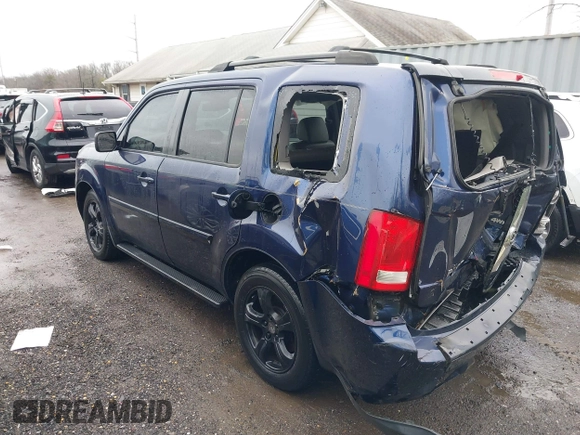 2013 Honda Pilot EX-L with VIN 5FNYF4H74DB055195, listed as a IAAI auction lot 41498013 with 127,725 mi miles and . Bid and sale history available at DreamBid. Image 3.