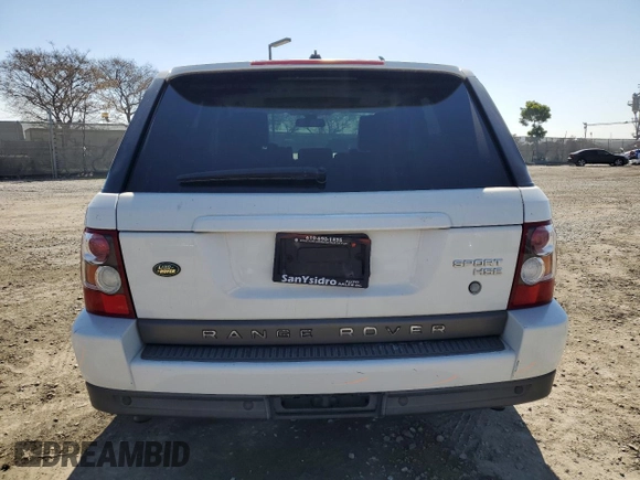 2008 Land Rover Range Rover Sport HSE with VIN SALSK25488A129239, listed as a Copart auction lot 48887535 with 205,090 mi miles and Salvage Title. Bid and sale history available at carsss.com. Image 6.