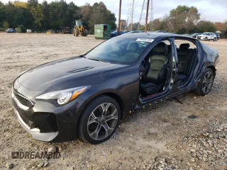 2020 Kia Stinger GT-Line with VIN KNAE15LA7L6076947, listed as a Copart auction lot 78485194 with 34,053 mi miles and Salvage Title. Bid and sale history available at carsss.com. Image 1.