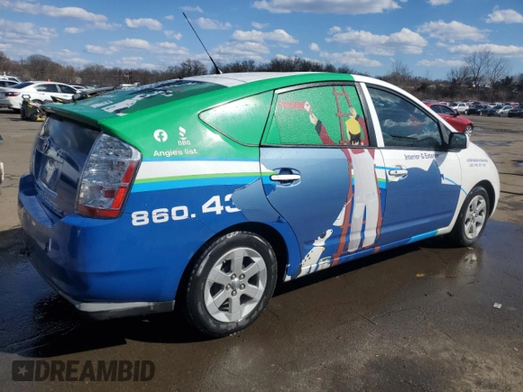 2007 Toyota Prius with VIN JTDKB20U577689925, listed as a Copart auction lot 50553755 with 81,294 mi miles and Non Repairable. Bid and sale history available at carsss.com. Image 3.