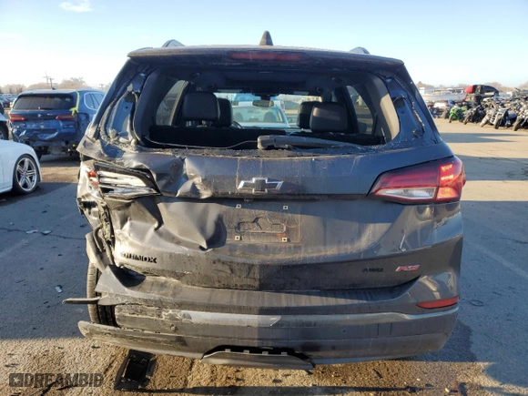 2022 Chevrolet Equinox RS with VIN 3GNAXWEV6NS153464, listed as a Copart auction lot 84108974 with 75,649 mi miles and Salvage Title. Bid and sale history available at carsss.com. Image 6.