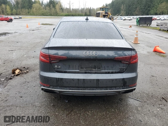2019 Audi A4 Premium with VIN WAUDNAF49KN020284, listed as a Copart auction lot 51478405 with 68,193 mi miles and Salvage Title. Bid and sale history available at DreamBid. Image 6.