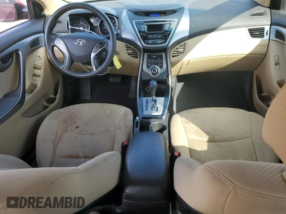 2013 Hyundai Elantra GLS z VIN 5NPDH4AE8DH352599, wystawiony jako Copart lot #58244085 z przebiegiem 137 714 mil mil oraz Szkoda całkowita • Salvage title. Historia ofert i sprzedaży dostępna na DreamBid. Obrazek 8.