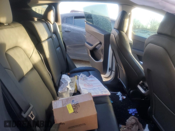 2022 Tesla Model Y Performance with VIN 7SAYGDEFXNF381791, listed as a Copart auction lot 88215705 with 60,153 mi miles and Salvage title. Bid and sale history available at DreamBid. Image 10.