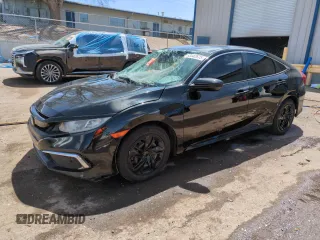 2020 Honda Civic LX z VIN 19XFC2F6XLE021765, wystawiony jako Copart lot #53342675 z przebiegiem 119 759 mil mil oraz Szkoda całkowita • Salvage title. Historia ofert i sprzedaży dostępna na DreamBid. Obrazek 1.