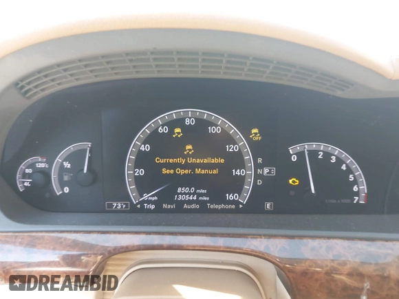 2013 Mercedes-Benz S S 550 with VIN WDDNG9EB5DA526856, listed as a IAAI auction lot 41828939 with 130,544 mi miles. Bid and sale history available at carsss.com. Image 15.