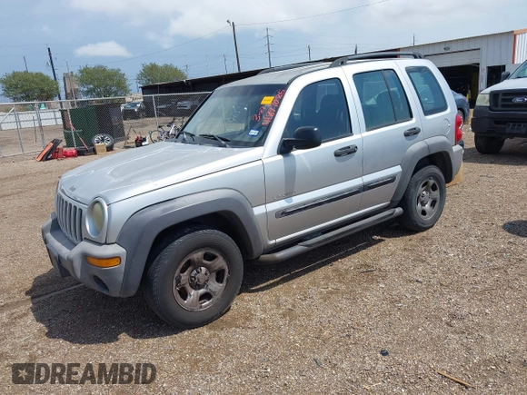 2004 Jeep Liberty Sport with VIN 1J4GK48K04W107472, listed as a IAAI auction lot 41897085 with 234,492 mi miles and . Bid and sale history available at DreamBid. Image 2.
