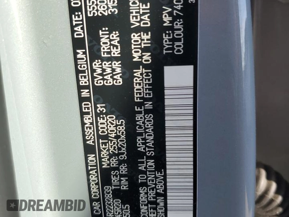2024 Volvo XC40 Plus with VIN YV4EH3HL4R2232839, listed as a Copart auction lot 50627475 with 29,439 mi miles and Salvage title. Bid and sale history available at DreamBid. Image 16.