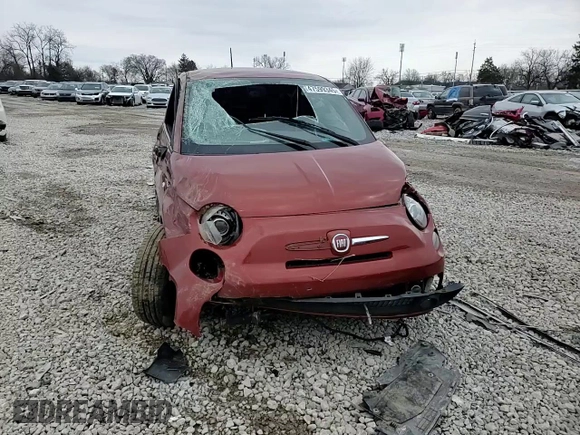 2015 FIAT 500 Turbo with VIN 3C3CFFHH7FT621860, listed as a Copart auction lot 47599345 with 73,817 mi miles and Salvage Title. Bid and sale history available at carsss.com. Image 11.