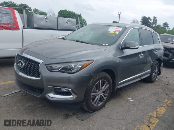 2020 Infiniti QX60 Luxe with VIN 5N1DL0MN9LC538922, listed as a IAAI auction lot 42028937 with 81,169 mi miles and . Bid and sale history available at DreamBid. Image 18.