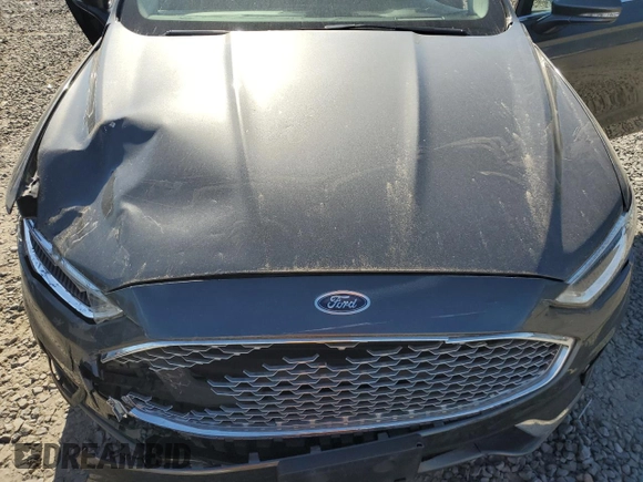 2020 Ford Fusion Titanium with VIN 3FA6P0SU4LR172158, listed as a Copart auction lot 55607325 with 53,766 mi miles and Salvage title. Bid and sale history available at DreamBid. Image 11.
