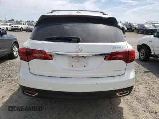 2016 Acura MDX w/Advance with VIN 5FRYD4H91GB029793, listed as a Copart auction lot 52974795 with 75,543 mi miles and Salvage Title. Bid and sale history available at carsss.com. Image 6.