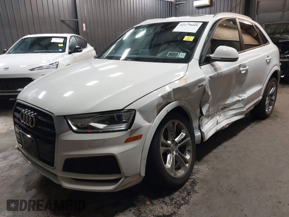 2018 Audi Q3 Premium with VIN WA1ECCFS0JR033790, listed as a IAAI auction lot 42179609 with 45,548 mi miles and . Bid and sale history available at DreamBid. Image 18.