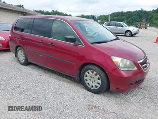 2005 Honda Odyssey LX with VIN 5FNRL38285B121664, listed as a IAAI auction lot 42706117 with 281,750 mi miles and . Bid and sale history available at DreamBid. Image 1.