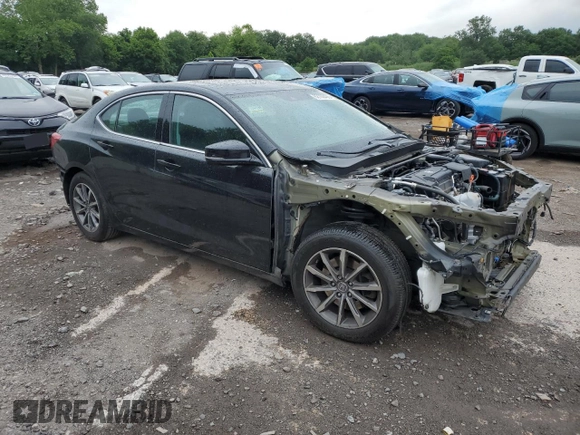 2020 Acura TLX with VIN 19UUB1F39LA003725, listed as a Copart auction lot 62108405 with Not provided miles and Salvage title. Bid and sale history available at DreamBid. Image 4.