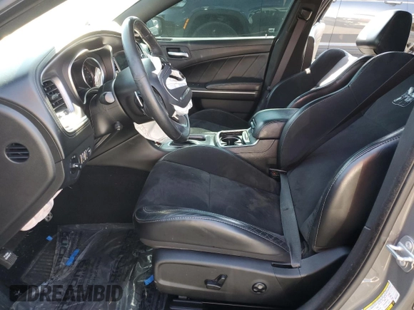 2019 Dodge Charger Scat Pack with VIN 2C3CDXGJ0KH614767, listed as a Copart auction lot 46982365 with 58,390 mi miles and Salvage title. Bid and sale history available at DreamBid. Image 7.