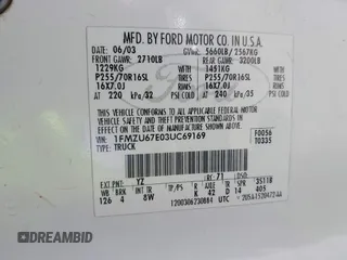 2003 Ford Explorer Sport Trac XLS с VIN 1FMZU67E03UC69169, выставлен на аукционе IAAI как лот 42484743 с пробегом 210 431 миль миль и . История ставок и продаж доступна на DreamBid. Изображение 9.