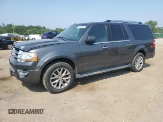 2017 Ford Expedition Max Limited with VIN 1FMJK1KTXHEA60924, listed as a Copart auction lot 60864465 with 205,212 mi miles and Clean title. Bid and sale history available at DreamBid. Image 1.