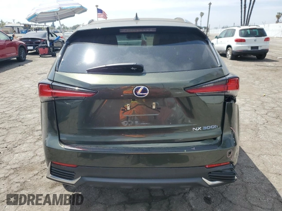 2021 Lexus NX 300h with VIN JTJGJRDZ7M2155967, listed as a Copart auction lot 52143315 with 22,830 mi miles and Salvage Title. Bid and sale history available at DreamBid. Image 6.