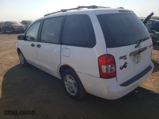 2001 Mazda MPV DX with VIN JM3LW28G010206405, listed as a Copart auction lot 75620144 with 124,517 mi miles and Clean Title. Bid and sale history available at carsss.com. Image 2.