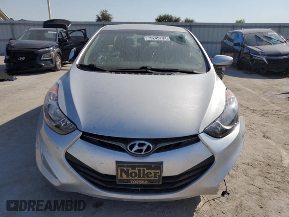 2013 Hyundai Elantra Coupe GS with VIN KMHDH6AE2DU012944, listed as a Copart auction lot 75249794 with 72,810 mi miles and Salvage Title. Bid and sale history available at carsss.com. Image 5.