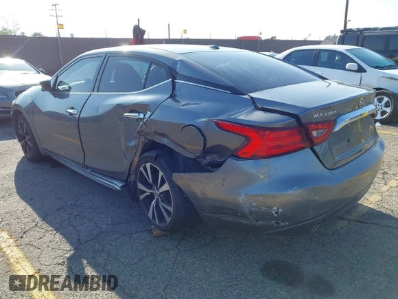 2018 Nissan Maxima SL with VIN 1N4AA6AP1JC400557, listed as a IAAI auction lot 42094626 with 96,764 mi miles and . Bid and sale history available at DreamBid. Image 3.