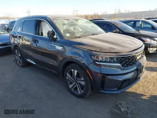 2023 Kia Sorento Hybrid EX with VIN KNDRHDLG5P5174028, listed as a IAAI auction lot 41315858 with 52,000 mi miles. Bid and sale history available at carsss.com. Image 1.