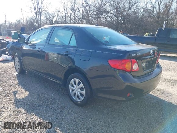 2009 Toyota Corolla with VIN JTDBL40E499035734, listed as a IAAI auction lot 41887480 with 46,511 mi miles. Bid and sale history available at carsss.com. Image 3.