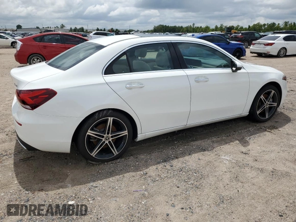 2022 Mercedes-Benz A 220 with VIN W1K3G4FB9NJ364143, listed as a Copart auction lot 85894814 with Not Provided miles and Non Repairable. Bid and sale history available at DreamBid. Image 3.