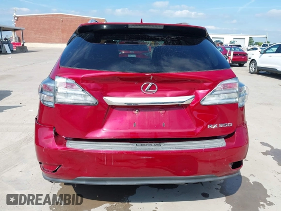 2011 Lexus RX 350 with VIN 2T2BK1BA5BC083315, listed as a IAAI auction lot 42419216 with 206,923 mi miles and . Bid and sale history available at DreamBid. Image 16.