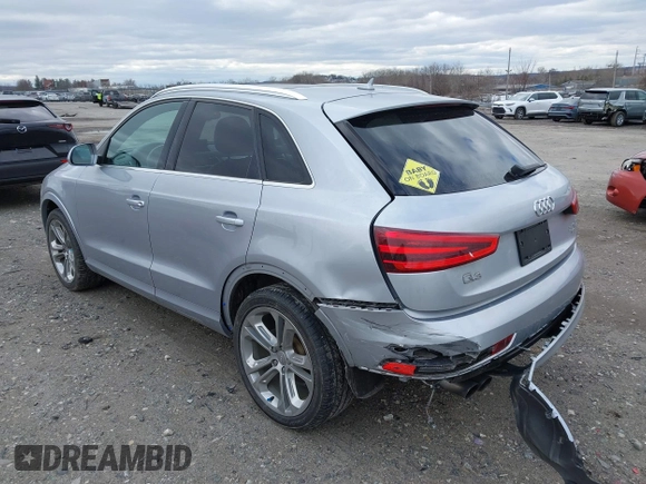 2015 Audi Q3 Premium Plus with VIN WA1EFCFS2FR006458, listed as a IAAI auction lot 41734169 with 102,783 mi miles and . Bid and sale history available at DreamBid. Image 3.